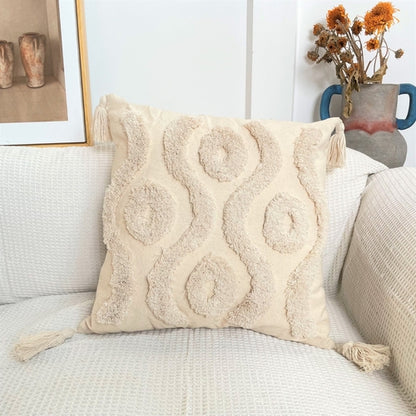 Boho Cotton Tufted Cushion Cover