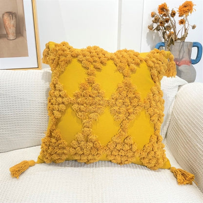 Boho Cotton Tufted Cushion Cover