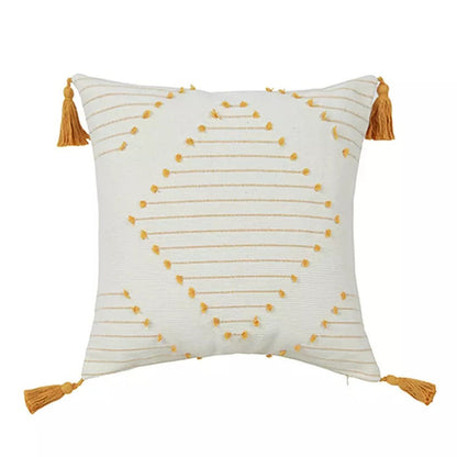 Boho Tufted Tassel Cushion Cover