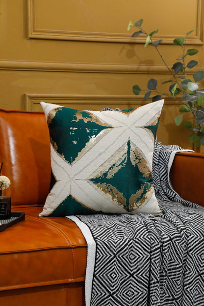 Geometric Colour Block Cushion Cover