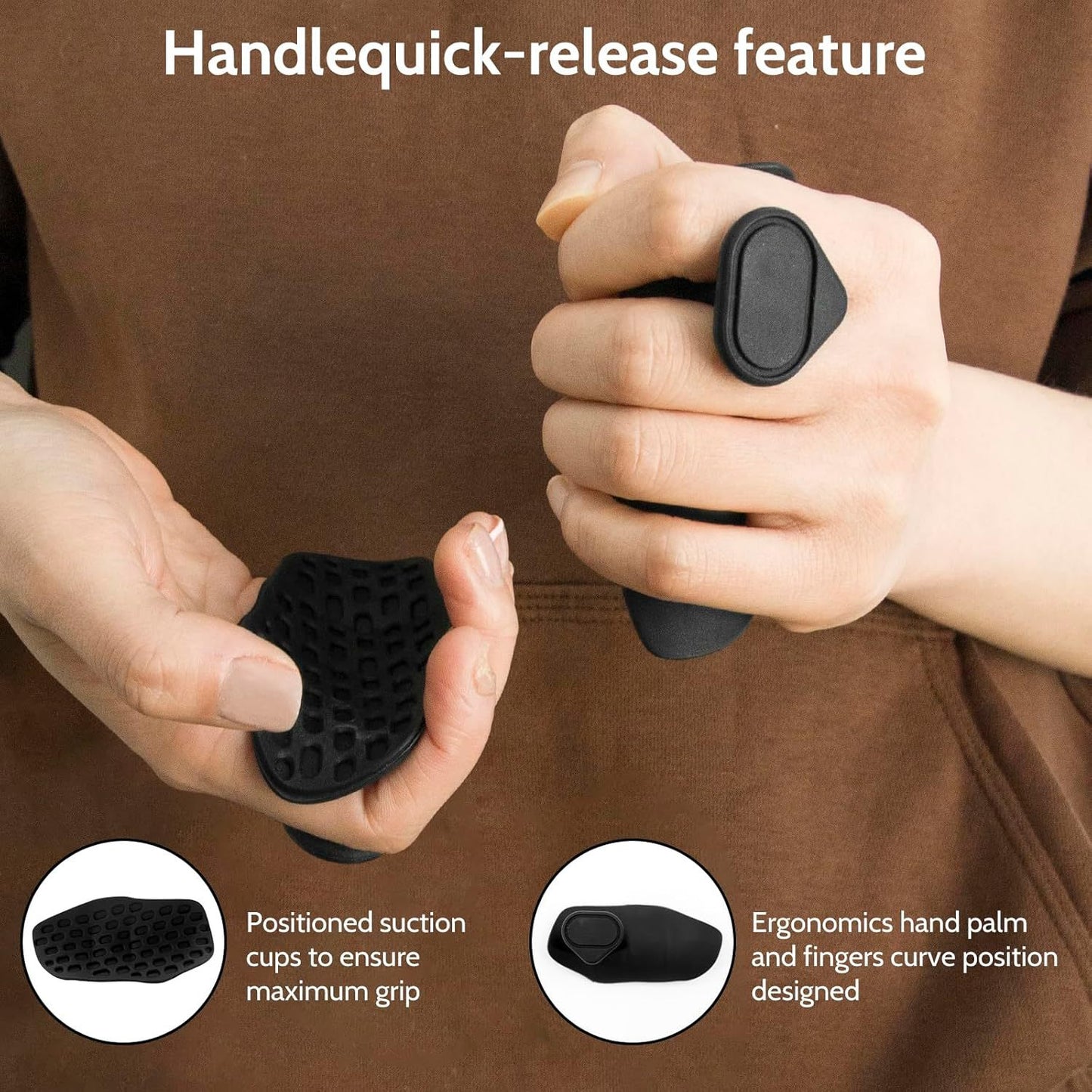 Anti-slip finger grip trainer — portable, breathable, sweat-resistant