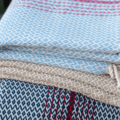 Beach Spa Turkish Hammam Towel Amada Light Blue
