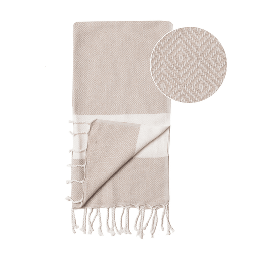 Tea Hand Towel Diamant Beige
