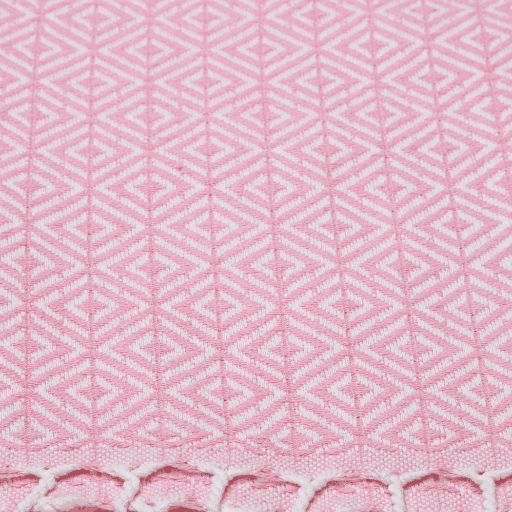 Beach Spa Turkish Hammam Towel Ela Pink