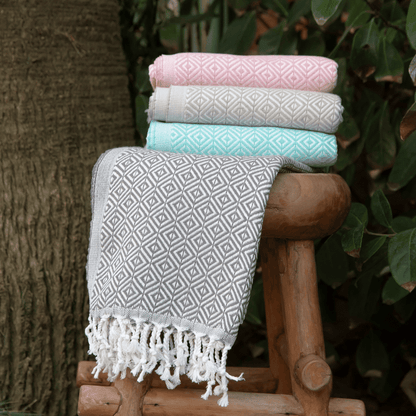 Beach Spa Turkish Hammam Towel Ela Pink