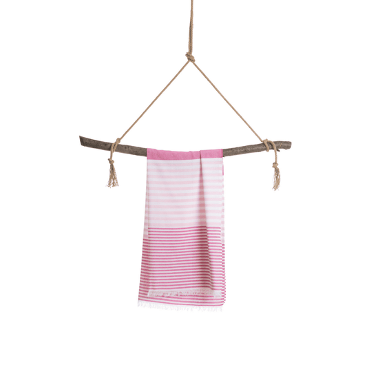 Beach Pool Hammam Towel, Fuchsia - Pink in Gift Box