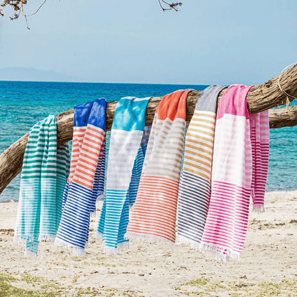 Beach Pool Hammam Towel, Fuchsia - Pink in Gift Box