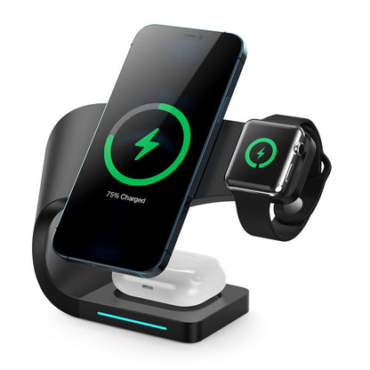 15W Magnetic Wireless Charging Stand – Multi-Device Fast Charger