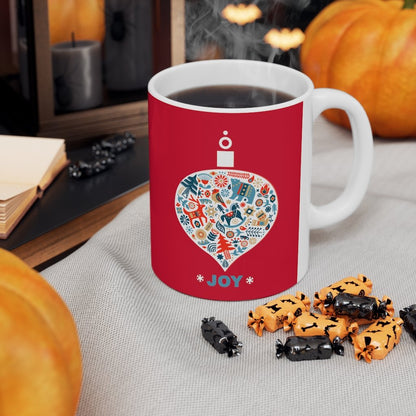 Holiday Joy Ornament Mug — 11oz