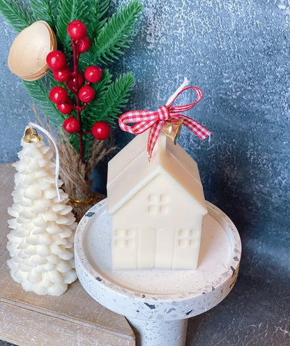 Christmas Cottage Candle | Handmade Holiday Soy Wax Candle
