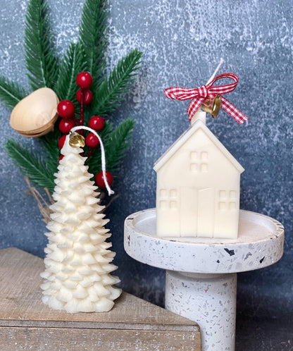 Christmas Cottage Candle | Handmade Holiday Soy Wax Candle