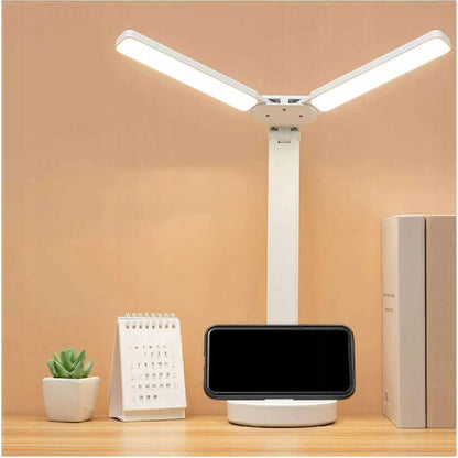 Double-Ended Dual Head LED Desk Lamp – USB Powered, Dimmable