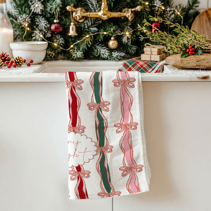 Merry Bright Coquette Christmas Kitchen Towel