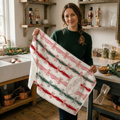 Merry Bright Coquette Christmas Kitchen Towel