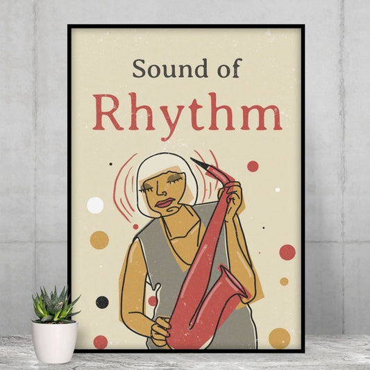 Vintage Jazz Poster — Sound of Rhythm