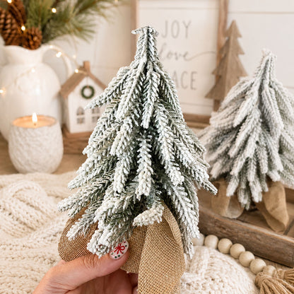 Snow Trees | Flocked Christmas Tree Decor Sets