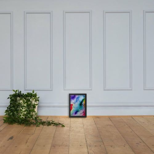 Abstract Framed matte paper poster