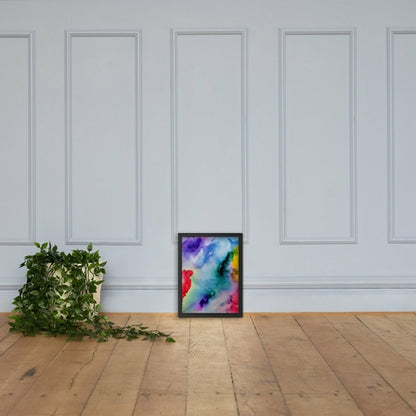 Abstract Framed matte paper poster