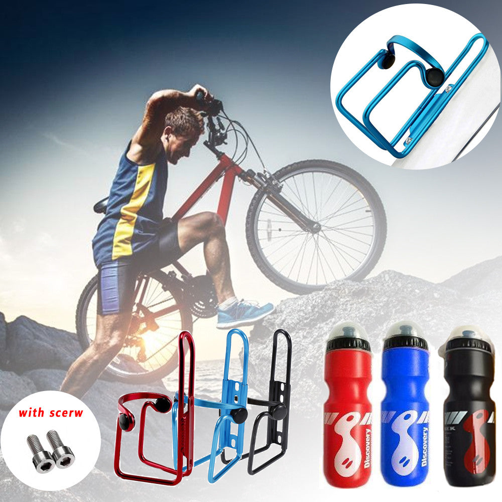 750ML Mountain Bike Bicycle Cycling Water Drink Bottle And Holder Cage Portable