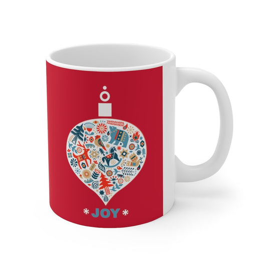 Holiday Joy Ornament Mug — 11oz