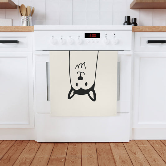 Husky dog Cotton Tea Towel, 50 x 70 cm, organic cotton, eco-friendly