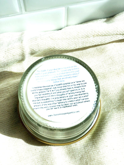 Abundance Intention Candle — Hand Poured Soy Wax