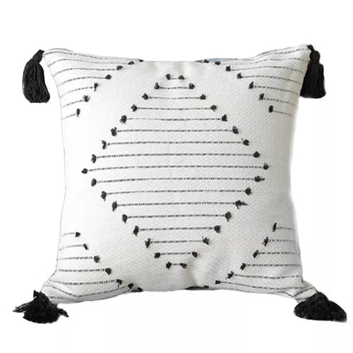 Boho Tufted Tassel Cushion Cover