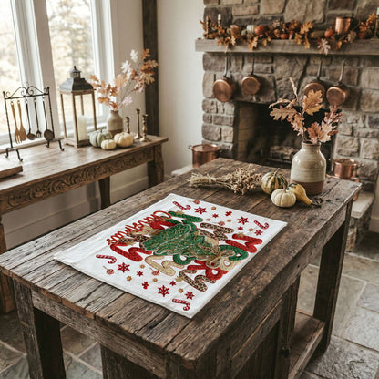 Merry Gingerbread Christmas Kitchen Towel