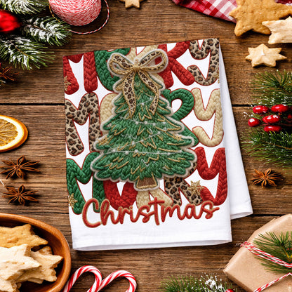 Merry Gingerbread Christmas Kitchen Towel
