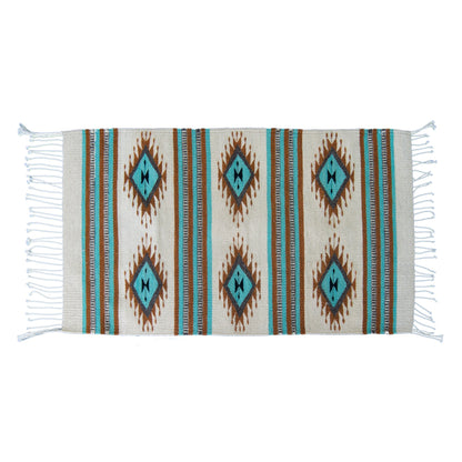 Bizalú Handwoven Wool Rug — Eyes Design