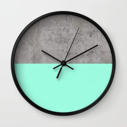 Sea on Concrete Wall Clock