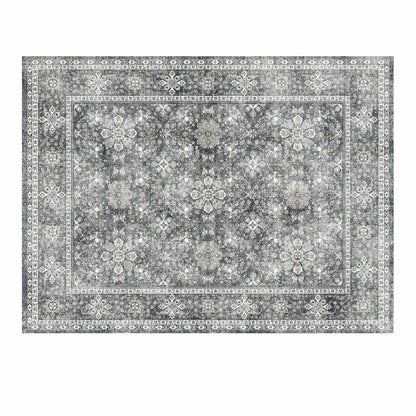Area Rug, 8 x 10 ft Large Washable Rug, Non-Slip and Tear-Resistant