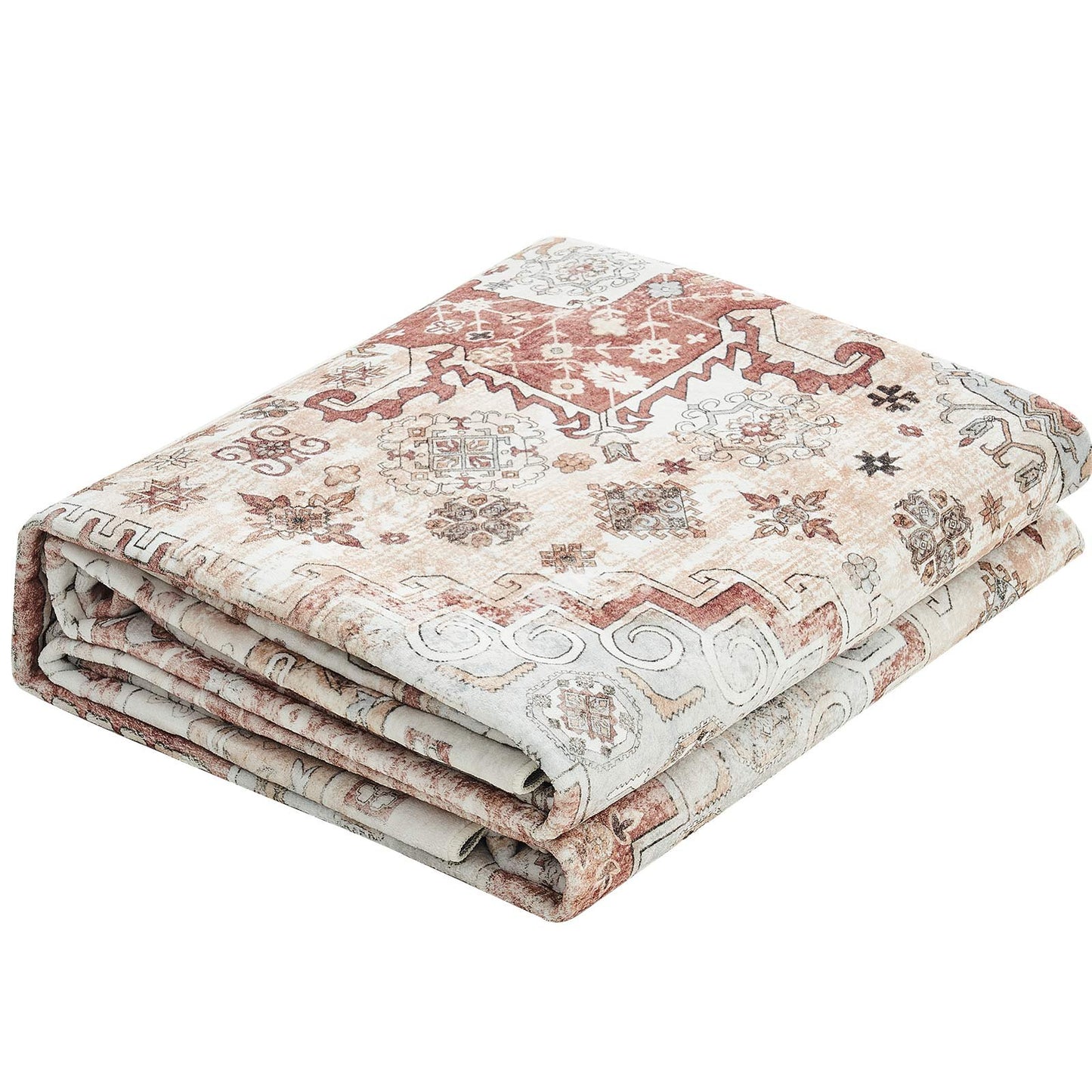 Area Rug, 9 x 12 ft Large Washable Rug, Non-Slip and Tear-Resistant