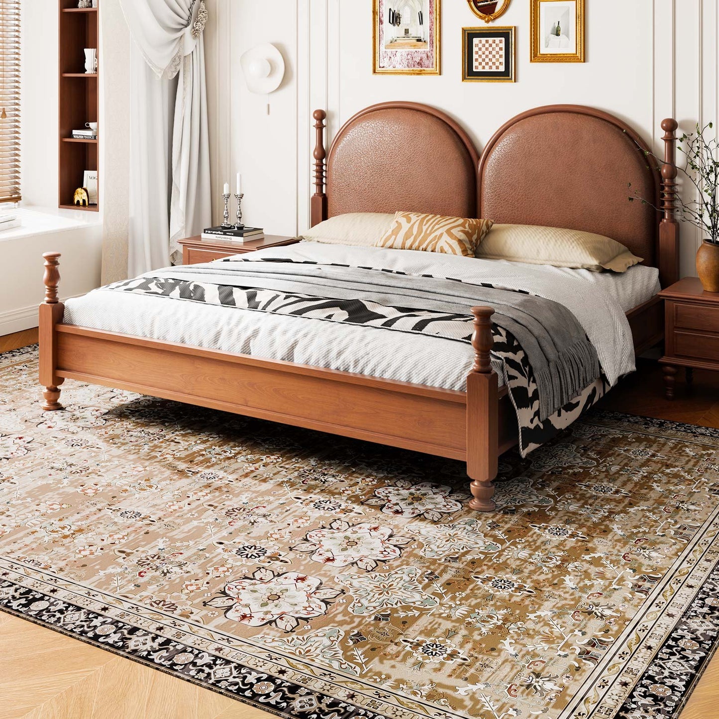 Area Rug, 9 x 12 ft Large Washable Rug, Non-Slip and Tear-Resistant