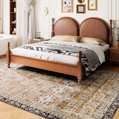 Area Rug, 9 x 12 ft Large Washable Rug, Non-Slip and Tear-Resistant