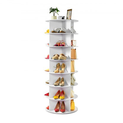 7-Tier Rotating Shoe Rack Tower