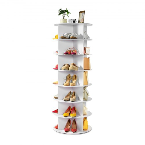 7-Tier Rotating Shoe Rack Tower