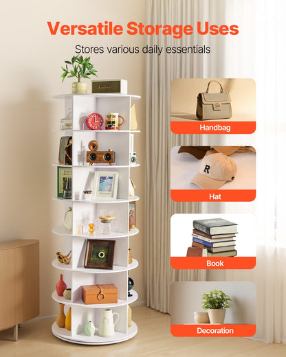7-Tier Rotating Shoe Rack Tower